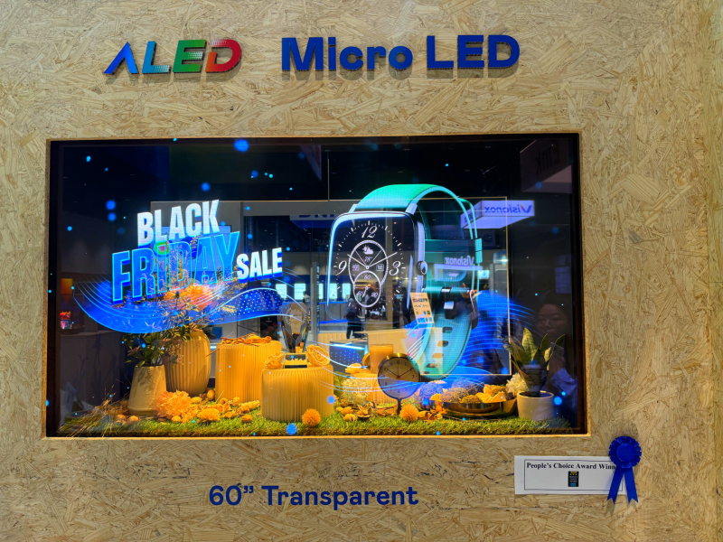���ָ�60net60����͸����Micro LED��ʾ����&rdquo;���Micro LED����Ӧ�ý�&rdquo;����Micro LED���͸����֮������Լ��·��ӣ��Կ���չ���޷�ƴ�Ӽ������죬�߱�600 nitsȫ�������ȡ�����60%��͸�ʼ�����NTSC 110%�������ɫ����֣������������Ӧ���ڸ��ֳ���